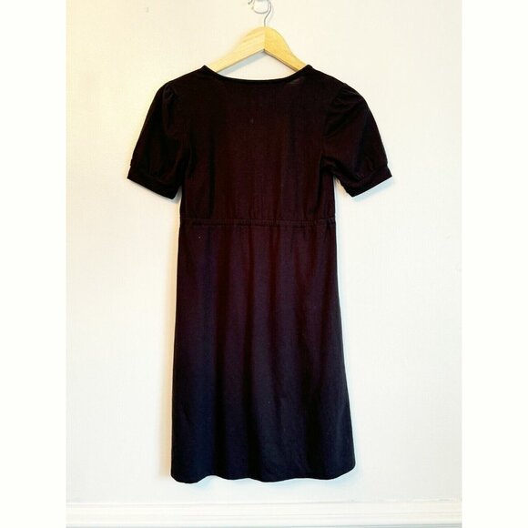 Vtg Tommy Hilfiger Heritage Y2K Dress Small Black Embroidered Preppy 90s Grunge - Picture 9 of 10